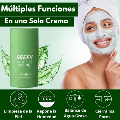 MagicMask® - Mascarilla Facial Anti-Imperfecciones de Té Verde - ¡1+1 GRATIS!