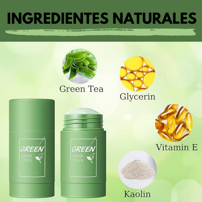 MagicMask® - Mascarilla Facial Anti-Imperfecciones de Té Verde - ¡1+1 GRATIS!