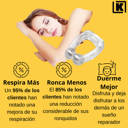 DormiZen®- Clip Nasal ANTI-RONQUIDOS ¡1+1 GRATIS!