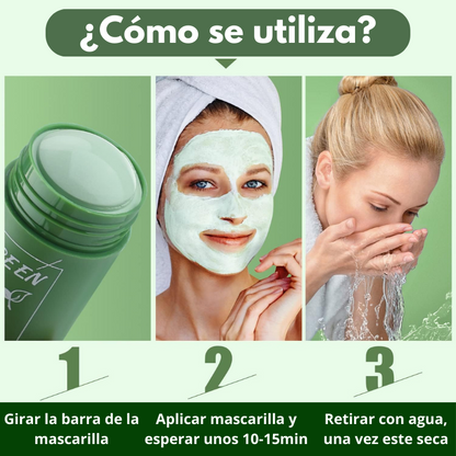 MagicMask® - Mascarilla Facial Anti-Imperfecciones de Té Verde - ¡1+1 GRATIS!