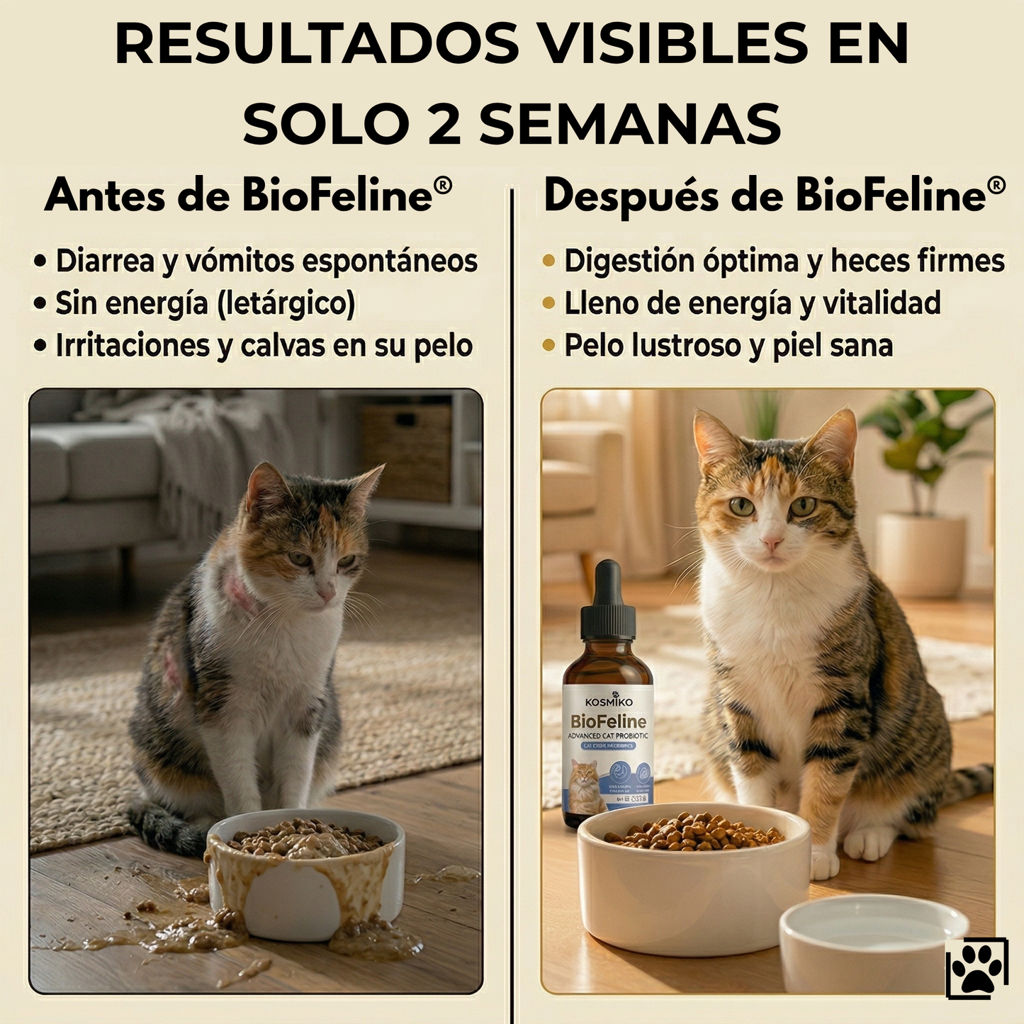 BioFeline ~ Probiótico Avanzado para la Salud de Tu Gato